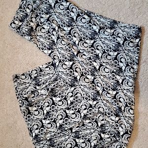 Women's Cato, sizesmall, flare pants, navy & white